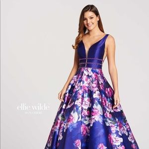Prom dress Ellie Wilde EW118006 Floral Gown